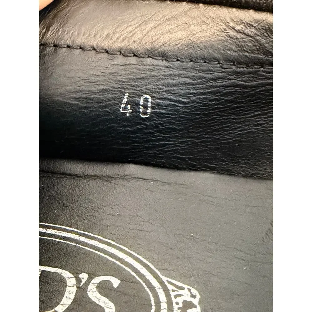 Tod's Women's Balck  Suede Rhinestone Driving Shoes sz 40/ 9 - Picture 9 of 9